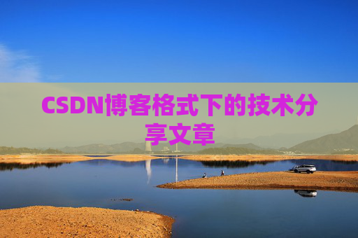 CSDN博客格式下的技术分享文章